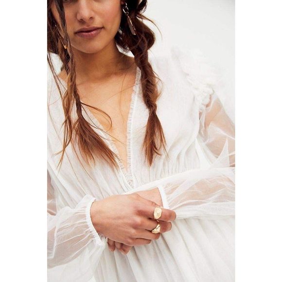 Free People LoveShackFancy Francoise Gown - Picture 4 of 12